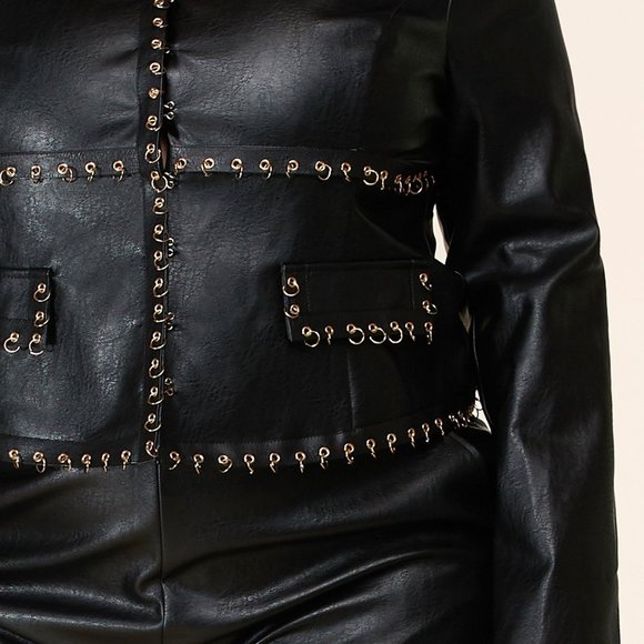 Faux Leather Shorts Set - Picture 3 of 3